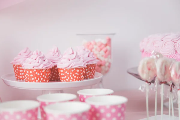 Cupcake in der süßen Ecke — Stockfoto