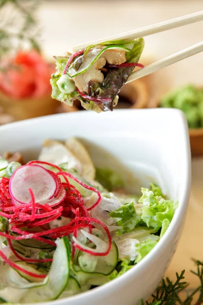 Japanese fresh garden salad — Stock Photo, Image