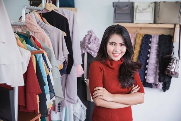 Sales assistant in clothing store