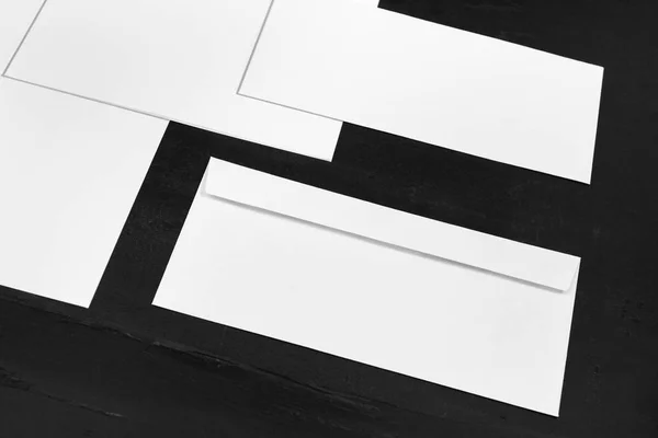 Witte briefpapier mock up, sjabloon voor branding identiteit — Stockfoto
