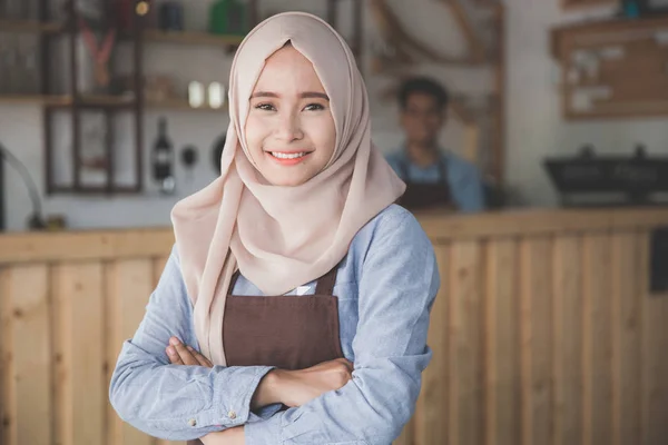 Muslimské ženy podnikatel koncept — Stock fotografie