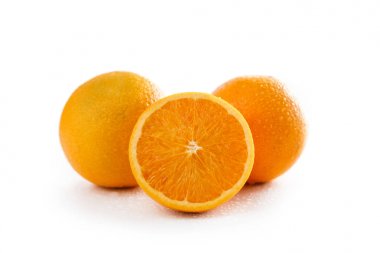 close up  of fresh  oranges clipart