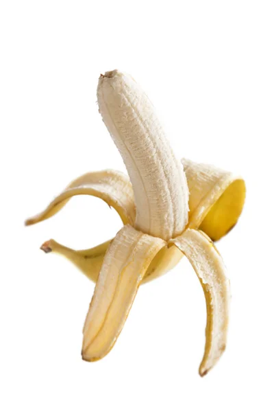 Obranych bananów na białym tle — Zdjęcie stockowe