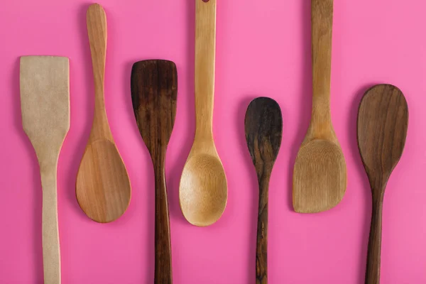 Different wooden kitchen utensils — Stock Photo, Image