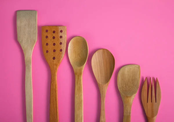 Different wooden kitchen utensils — Stock Photo, Image