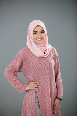 Çekici Asya Müslüman kadın