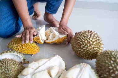 el açıcı durian meyvesi