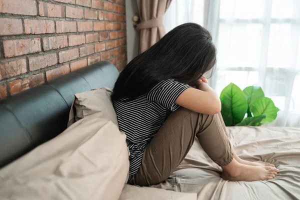 Depression on teenage girl asian — Stock Photo, Image