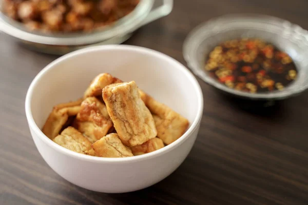 Tofu frito de Indonesia — Foto de Stock