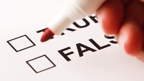 Choisir à la main "VRAI" dans un questionnaire 