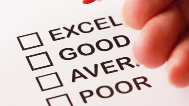 Sélectionnez Excellente option 