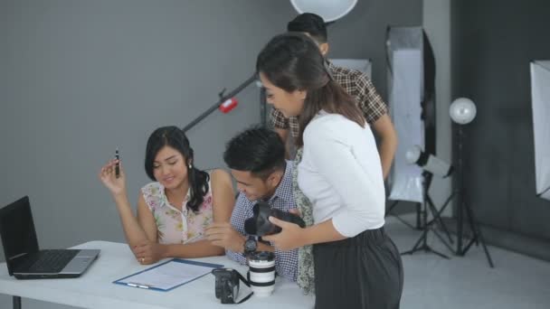 Reunión de concepto de fotografía — Vídeos de Stock