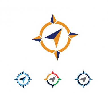 vektör logo tasarlamak için seyahat tur acentası, konumu gezinti pusula macera, keşfetmek simgesi