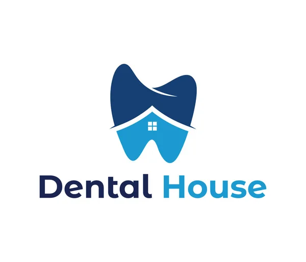 Vektor logo design illusztráció a fogászati klinika egészségügyi ellátás, fogorvosi gyakorlat, fogat kezelés, egészséges fogak és a száj — Stock Vector