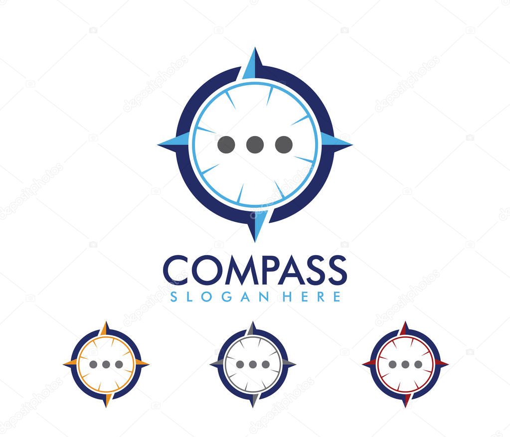 Vector logo design illustration perfect for this business like travel tour agency, location navigation compass adventure, explore icon and more