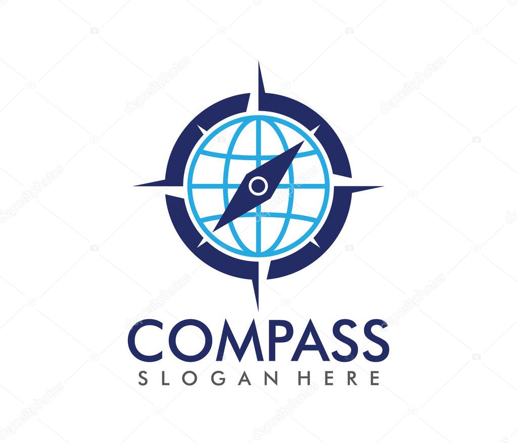 Vector logo design illustration perfect for this business like travel tour agency, location navigation compass adventure, explore icon and more