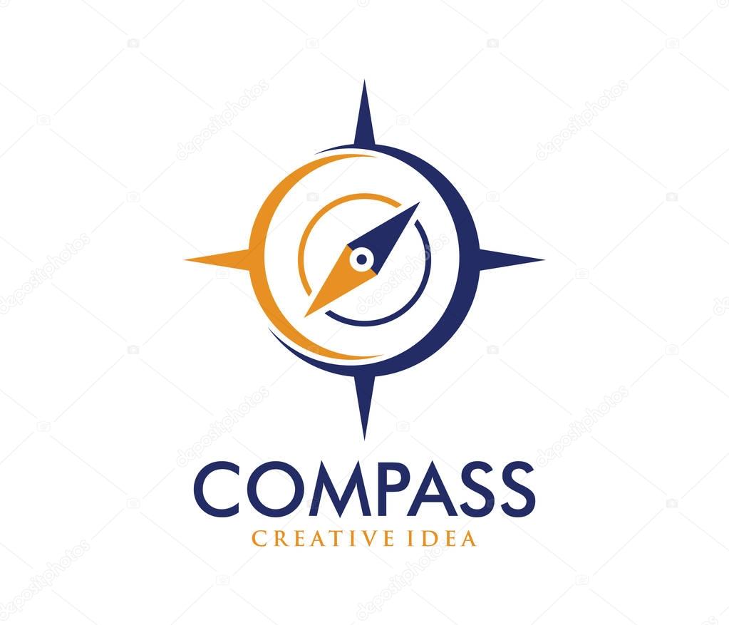 Vector logo design illustration perfect for this business like travel tour agency, location navigation compass adventure, explore icon and more