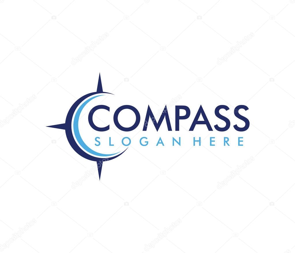 Vector logo design illustration perfect for this business like travel tour agency, location navigation compass adventure, explore icon and more