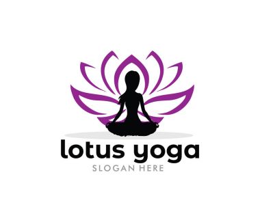 vektör logo tasarlamak Güzellik Güzellik Merkezi, yoga egzersiz dersi, manevi şifa, güzellik salonları için.