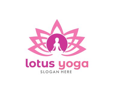 vektör logo tasarlamak Güzellik Güzellik Merkezi, yoga egzersiz dersi, manevi şifa, güzellik salonları için.