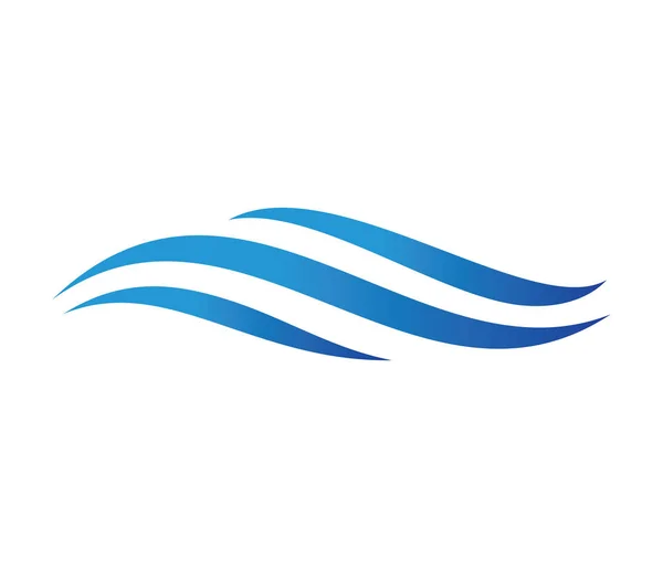 Vector logo design for dynamic wave, ocean sea water wave home resort, sailing boat, ocean cruise tour — Stock Vector
