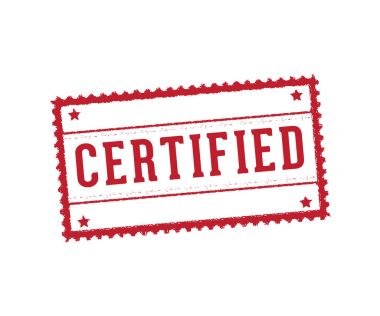 vektör damga etiket etiket-in belge, kağıt ve ürün için Sertifikalı mark