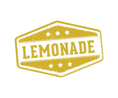 vektör etiket etiket ve pul tasarımı limonata içki içecek ve limon suyu için