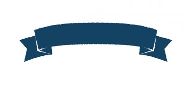 Vintage rustik mavi kurdele afiş