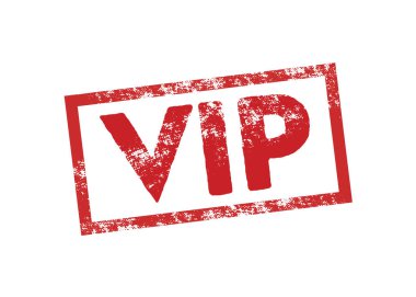 VIP vintage kırmızı pul etiketi afiş vektör