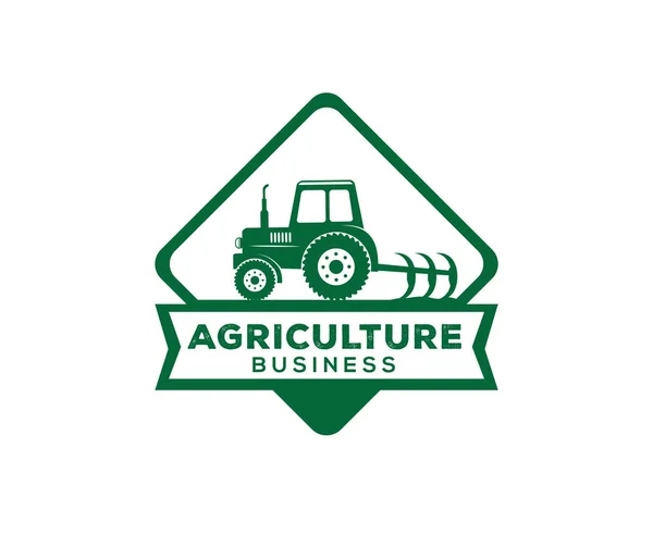 Vektor Logo Design und Illustration der Landwirtschaft Geschäft, Unternehmen, Forschung, Ernte, Pflanze, Technologie — Stockvektor