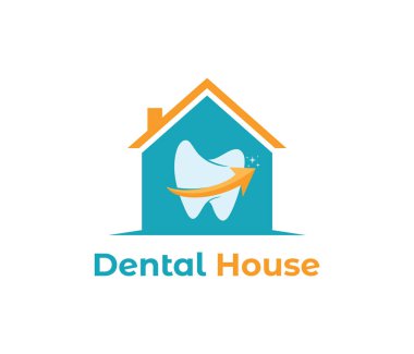 vektör logo tasarımı tıbbi sağlık evi, diş Kliniği, güzellik Sağlık Merkezi ev sağlık hizmeti için ve daha fazlası