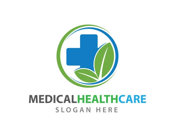 Orvosi egészségügyi wellness Klinika vektor logo illusztráció — Stock Vector