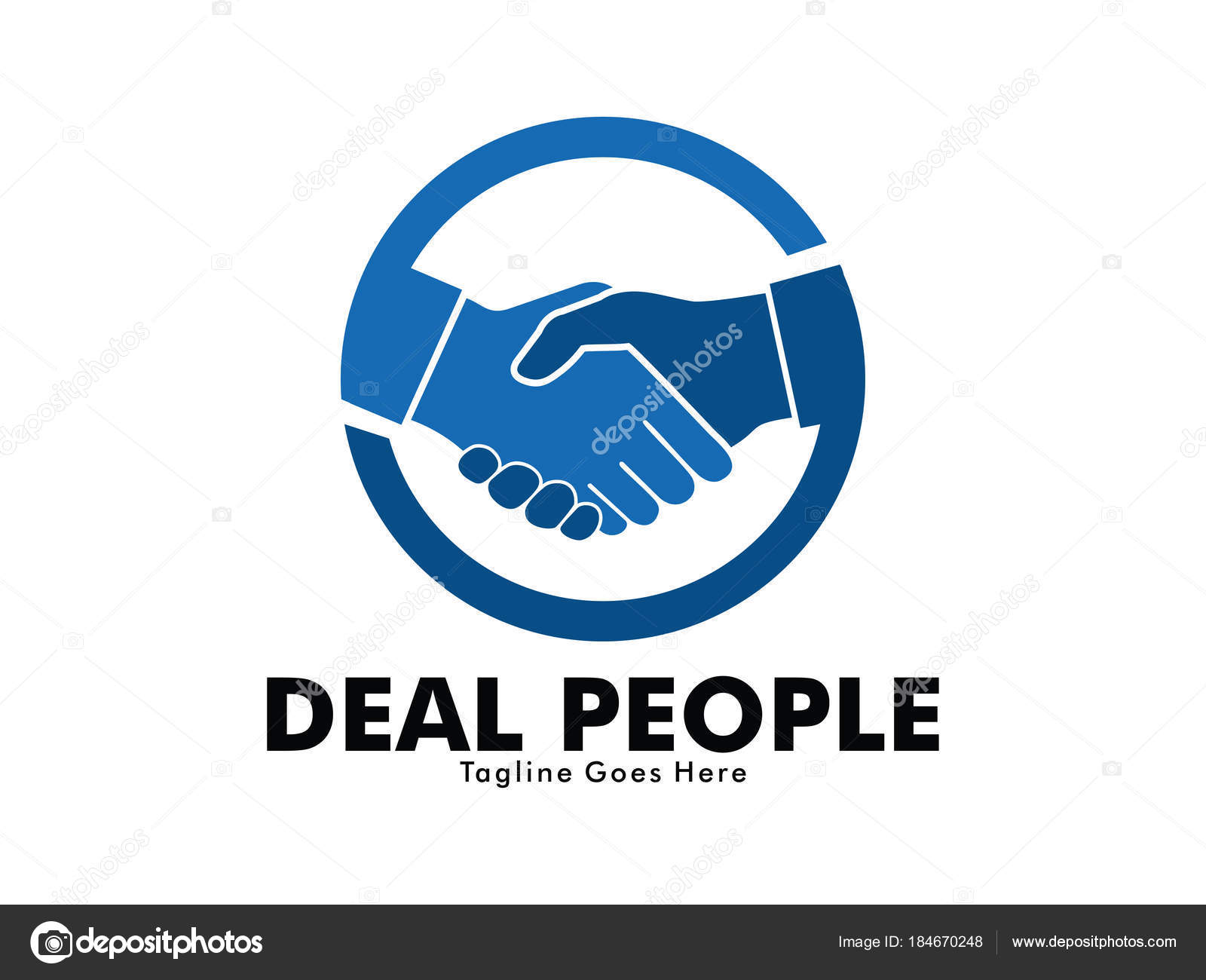 Vector Logo Design Of Deal Handshake Sign Meaning Of Friendship Partnership Cooperation Stock Vector Image By C Great19 184670248