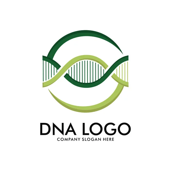 DNA helix vetenskapliga laboratorium vektor Logotypdesign — Stock vektor