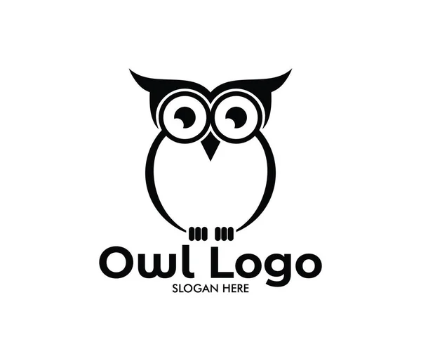 baykuş bilgelik vektör logo tasarımı