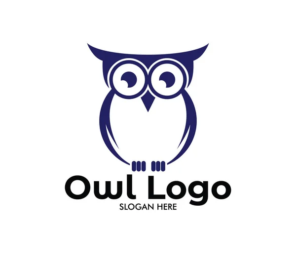 baykuş bilgelik vektör logo tasarımı