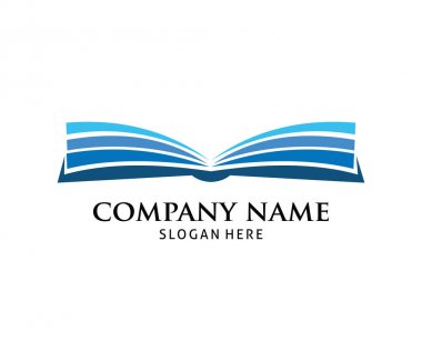 Eğitim kitap mağaza mağaza vektör logo tasarım öğrenme akıllı