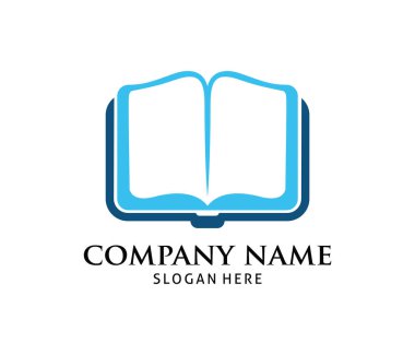 Eğitim kitap mağaza mağaza vektör logo tasarım öğrenme akıllı