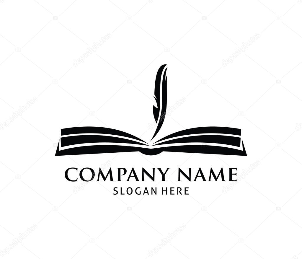 Smart learning education book shop store vector logo design template
