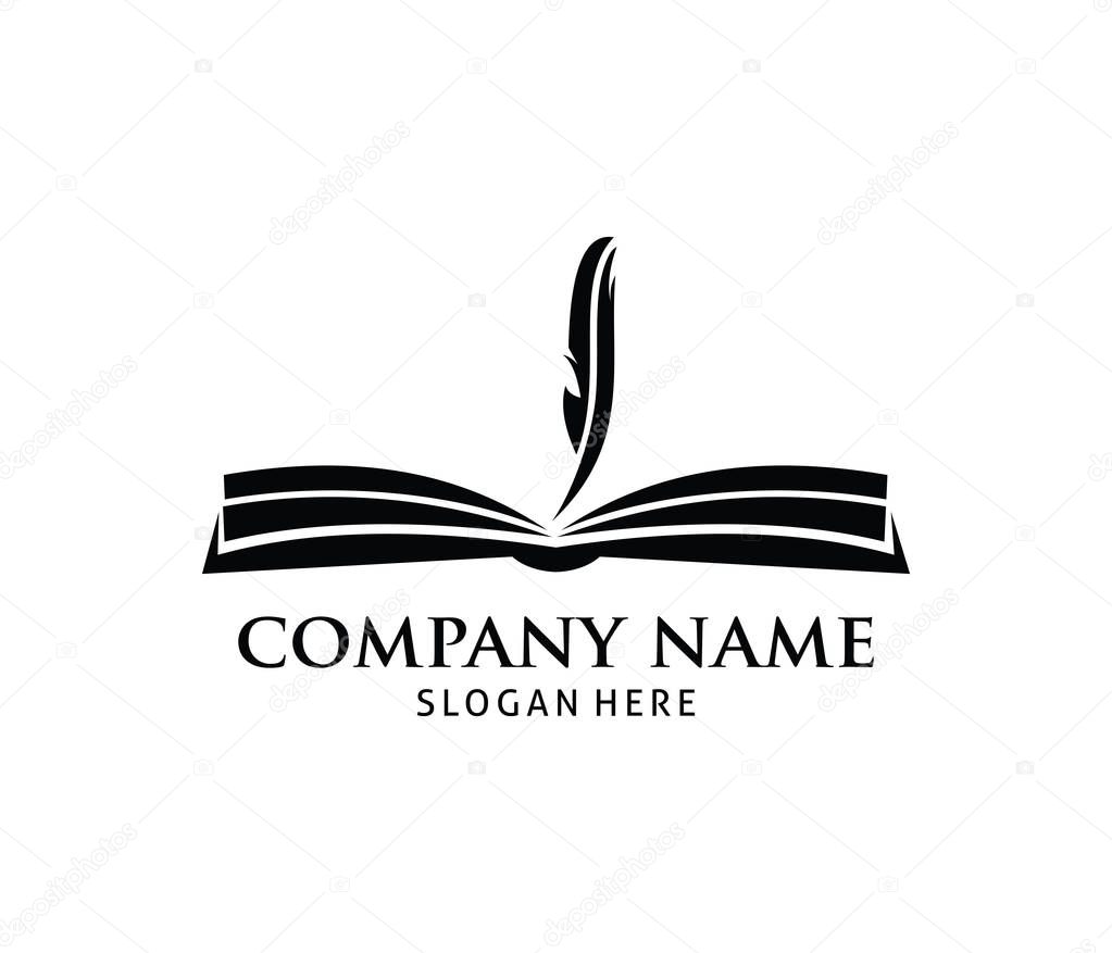 smart learning education book shop store vector logo design