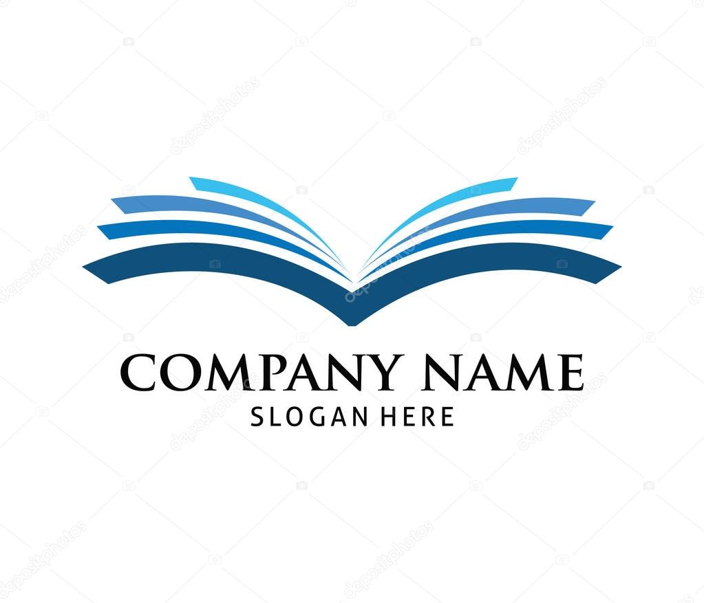 Smart learning education book shop store vector logo design template