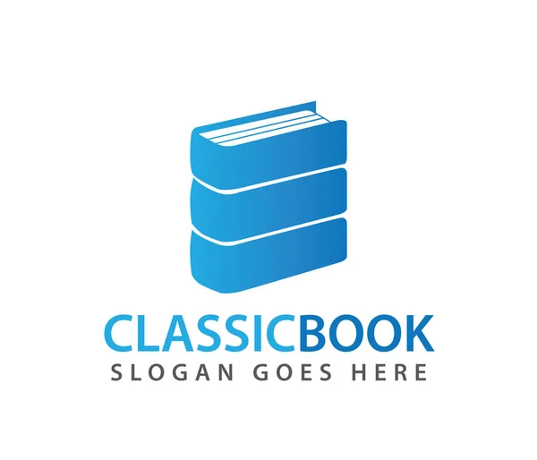 Smart learning book store vector logo design — стоковый вектор