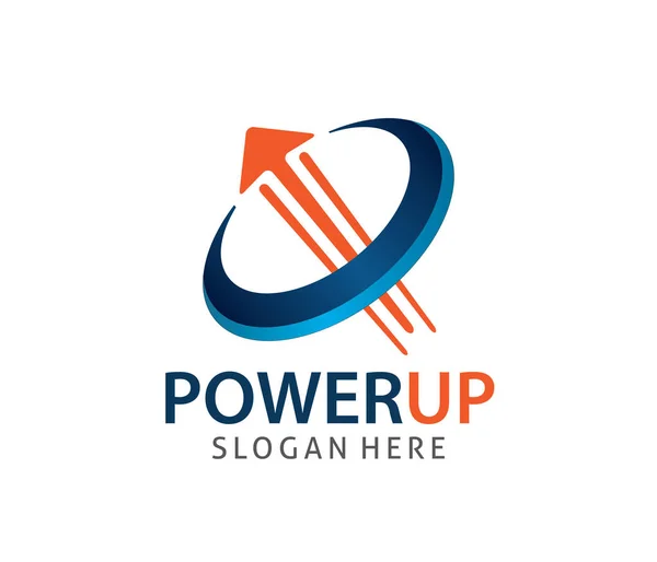 Projeto rápido do logotipo do vetor da eletricidade do poder da tecnologia —  Vetores de Stock