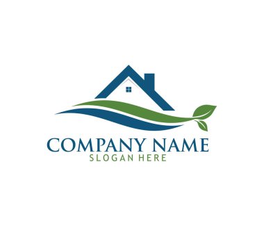 Temizlik çamaşır servisi ev bakım vektör logo tasarımı