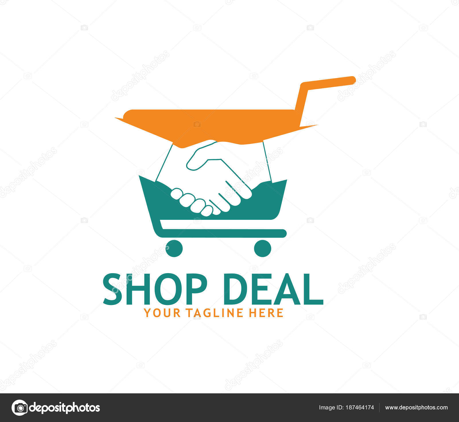 shake trolley online shop vector design Stock Vector Image by ©great19 #187464174