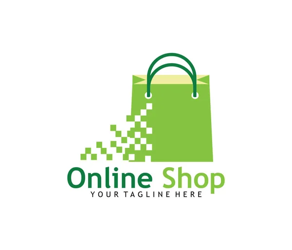 Дизайн логотипа интернет-магазина — стоковый вектор