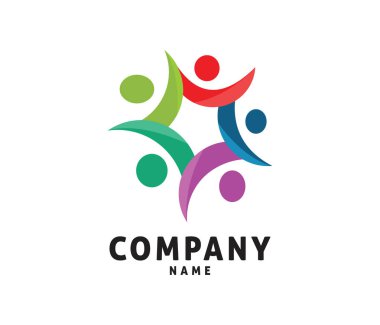 Çocuk Kulübü okul grup eğitim vektör logo tasarımı