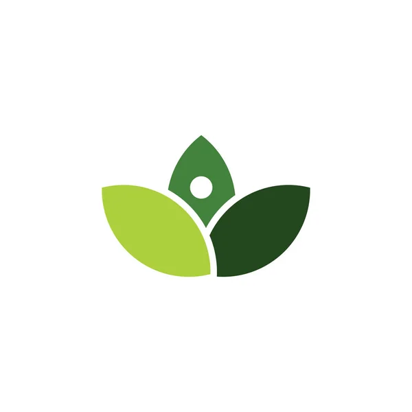 Soyut kadın güzellik salonu, güçlendirme ve bitkisel takviye vitamini yeşil organik vektör logosu tasarımı — Stok Vektör