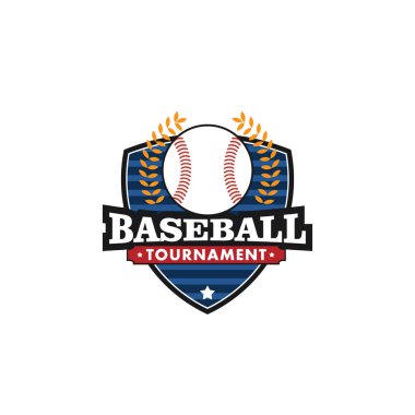 Takım kulübü rozet logosu için beysbol spor amblemi