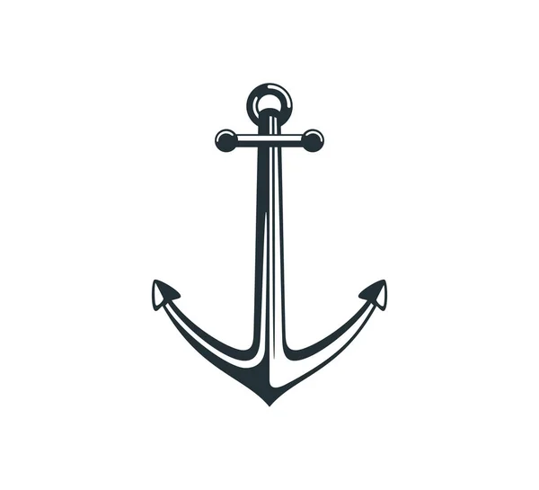 Diseño gráfico vectorial del ancla del barco para el logotipo y la ilustración — Vector de stock